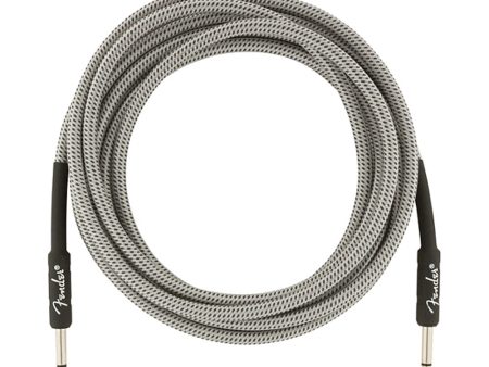 Fender Professional Series Straight to Straight Instrument Cable 15 ft. White Tweed on Sale