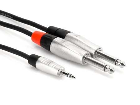 2 x 1 4  TS to 3.5mm Mini Jack Cable (2m) For Discount