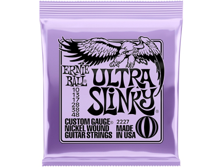 Ernie Ball Ultra Slinky Nickel Wound Electric Guitar Strings (10-48) on Sale