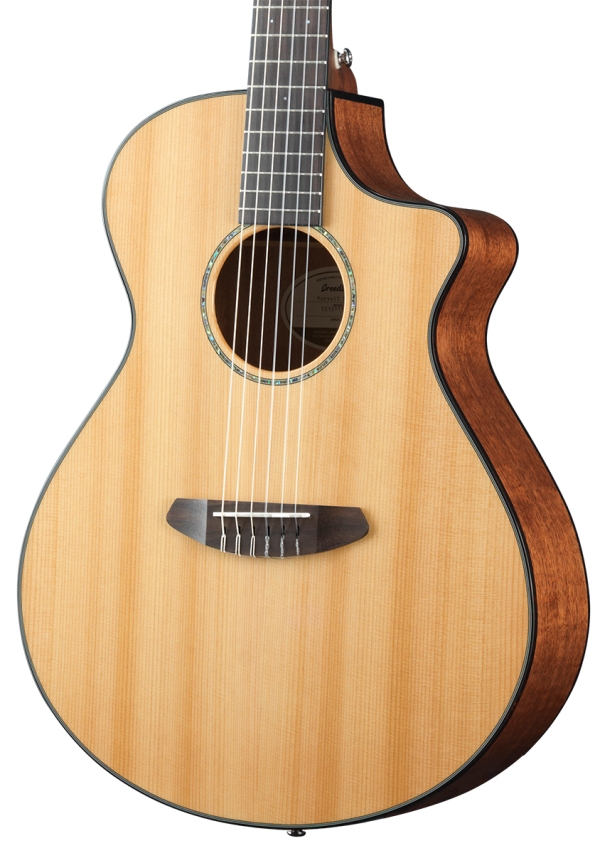 Breedlove Pursuit Concert Nylon CE Red Cedar - Mahogany Hot on Sale