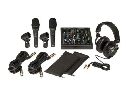 Mackie Performer Bundle 6-Channel Mixer, Two Dynamic Vocal Microphones, and Headphones Supply