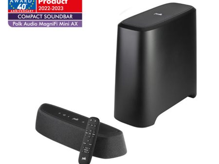 Polk MagniFi Mini AX - Ultra-compact Dolby Atmos and DTS:X Sound Bar System Discount