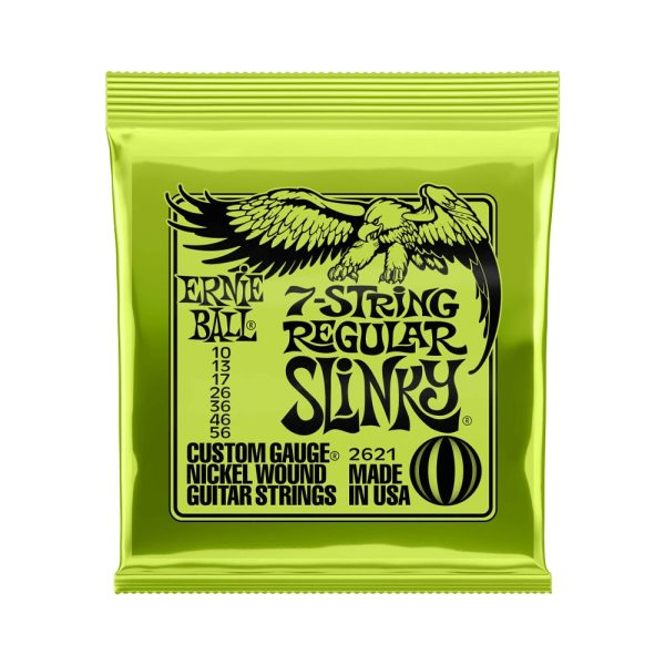 Ernie Ball 2621 Nickel 7-String Slinky Electric Guitar Strings Online Hot Sale