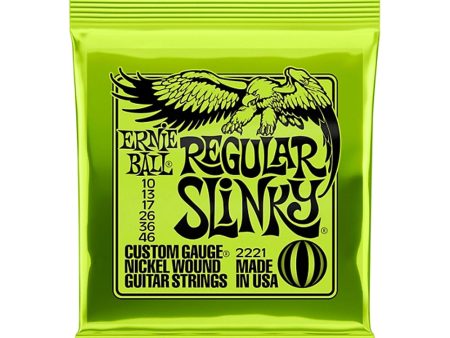 Ernie Ball 2221 Nickel Regular Slinky Electric Guitar Strings Hot on Sale