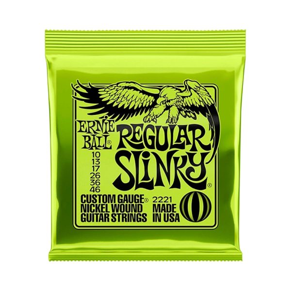 Ernie Ball 2221 Nickel Regular Slinky Electric Guitar Strings Hot on Sale