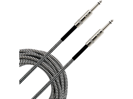 D Addario Planet Waves Braided Instrument Cable 20 ft. Black Gray For Discount