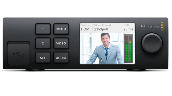 Blackmagic Web Presenter w Teranex Mini Smart Panel Supply