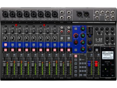 Zoom LiveTrak L-12 12-Channel Digital Mixer Hot on Sale