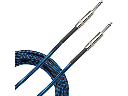 D Addario Planet Waves Braided Instrument Cable 15 ft. Blue For Sale