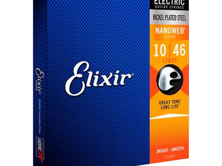 Elixir Electric Guitar Strings with NANOWEB Coating, Light (.010-.046) Fashion