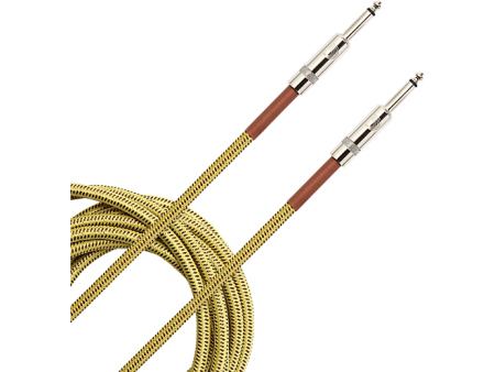 D Addario Planet Waves Braided Instrument Cable 20 ft. Tweed Fashion