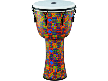 Meinl Mechanically Tuned Djembe with Synthetic Shell and Head 14 in. Kenyan Quilt Hot on Sale