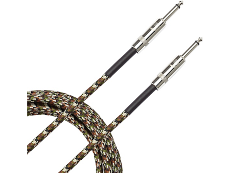 D Addario Planet Waves Braided Instrument Cable 20 ft. Camouflage Hot on Sale