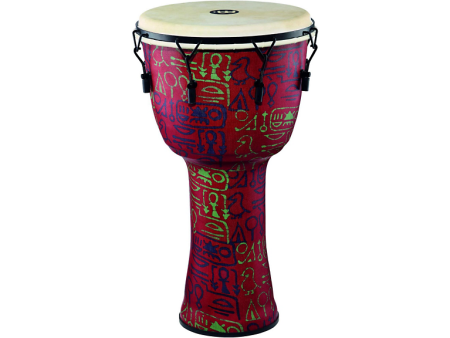 Meinl Mechanically Tuned Djembe with Synthetic Shell and Goat Skin Head 14 in. Pharaoh s Script Discount