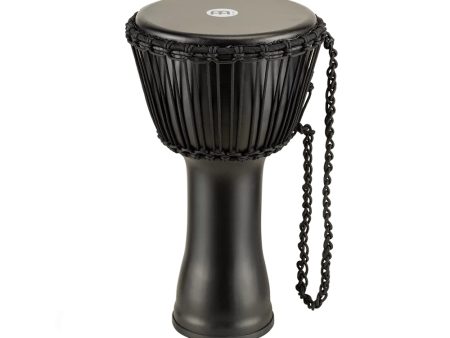 Meinl 10  Rope Tuned Travel Series Djembe- Phantom Black Supply