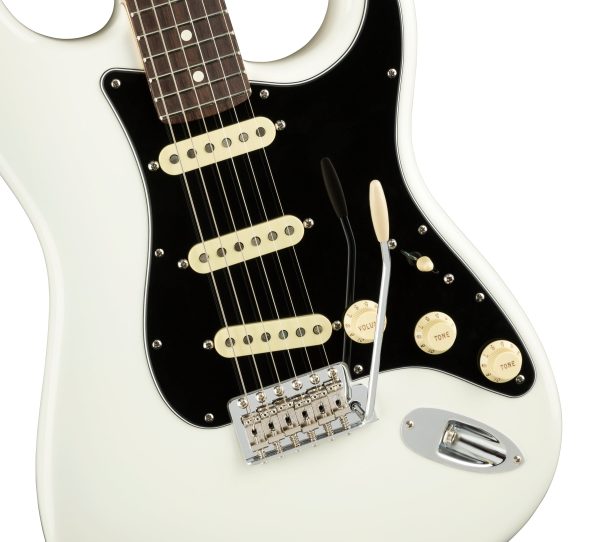 Fender American Performer Stratocaster Electric Guitar - Aged White For Sale