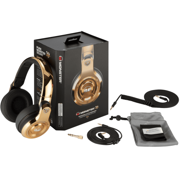 Monster 24K Over Ear Headphones For Cheap