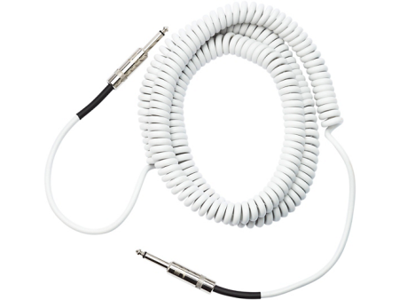 D Addario Planet Waves Coiled Instrument Cable 30 ft. White Cheap