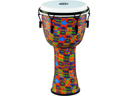 Meinl 12  Mechanically Tuned Djembe with Synthetic Head Kenyan Quilt Sale