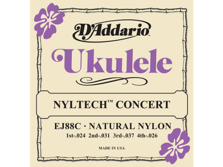 D Addario EJ88C Nyltech Concert Ukulele Strings For Sale