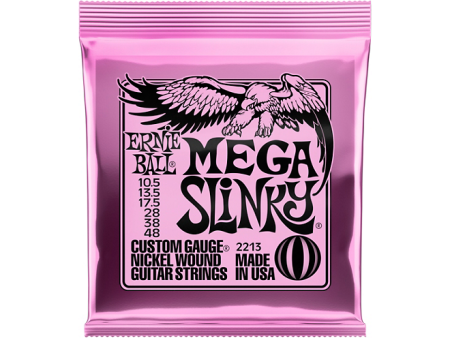 Ernie Ball Mega Slinky Nickel Wound Electric Guitar Strings - Gauge 10.5 - 48 Cheap