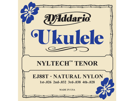 D Addario EJ88T Nyltech Tenor Ukulele Strings For Discount