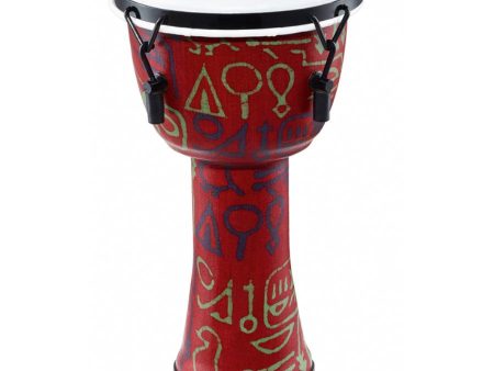 Meinl Mechanically Tuned 14  Travel Series Pharaoh Script Djembe For Discount