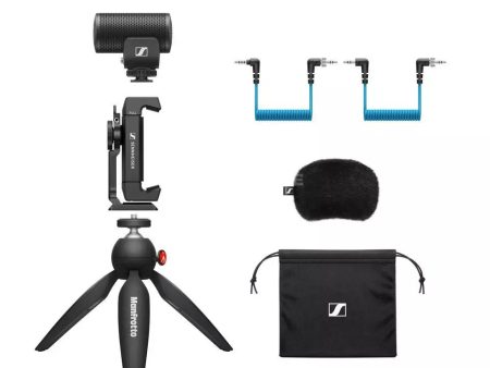 Sennheiser MKE 200 Mobile Kit -  Incl. MKE 200 Mic, Manfrotto PIXI Mini Tripod & Smartphone Clamp (Each) on Sale