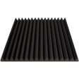 Ultimate Support 2  Wedge-Style Absorption Studio Foam Panel 24 x 24  (12-Pack, Charcoal) Sale