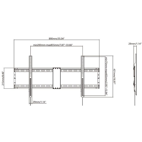 Vision VIS-6333313 - Display Wall Mount VESA 800x400 Sale