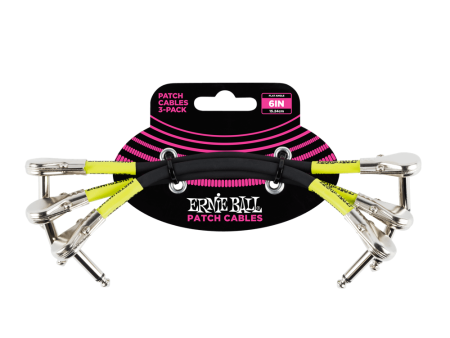 Ernie Ball Pancake Patch Cable 6 in. Black Supply