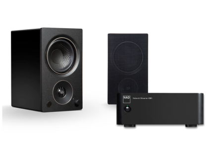 PSB Alpha AM3N - Compact Powered Speakers & NAD CS-1 End Point Streamer System Supply