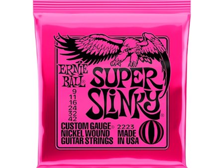 Ernie Ball 2223 Nickel Super Slinky Custom Gauge Electric Guitar Strings Discount