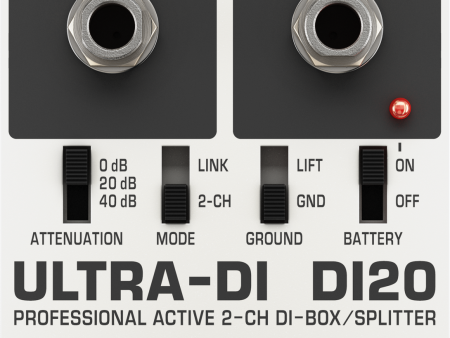 Behringer ULTRA-DI DI20 Active 2-Channel DI-Box Splitter Online Hot Sale