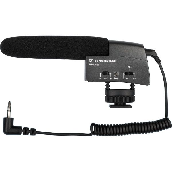 Sennheiser MKE 400 - Rifle Microphone for Semi-professional Cameras, 3.5mm Stereo Mini Jack (Each) Online Sale