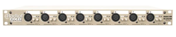 Radial Engineering OX8-r Rack-Mount 8-Ch, 3-Way Microphone Splitter Supply